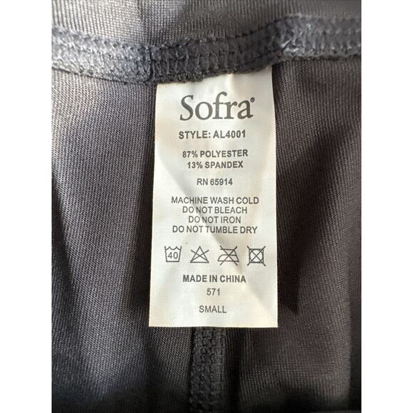 Sofra Women's Essential Workout Active Running Capri Leggings W/Side Pockets S - Picture 4 of 12